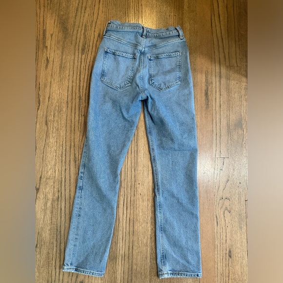 Agolde High Rise Straight Crop-Button Fly-Size 24 - Picture 3 of 9